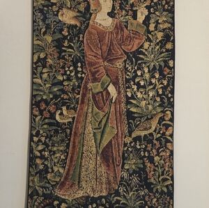 NWT Westminster Abbey Medieval Noble Lady Tapestry Wall Hanging